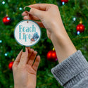 Beach Life Ceramic Ornament by Nature's Glow