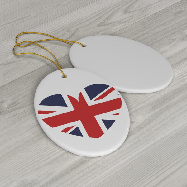 British Heart Ceramic Ornament UK