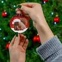 Christmas Squirrel Ceramic Ornament