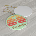 Sand and Sea Ceramic Ornament by Nature's Glow