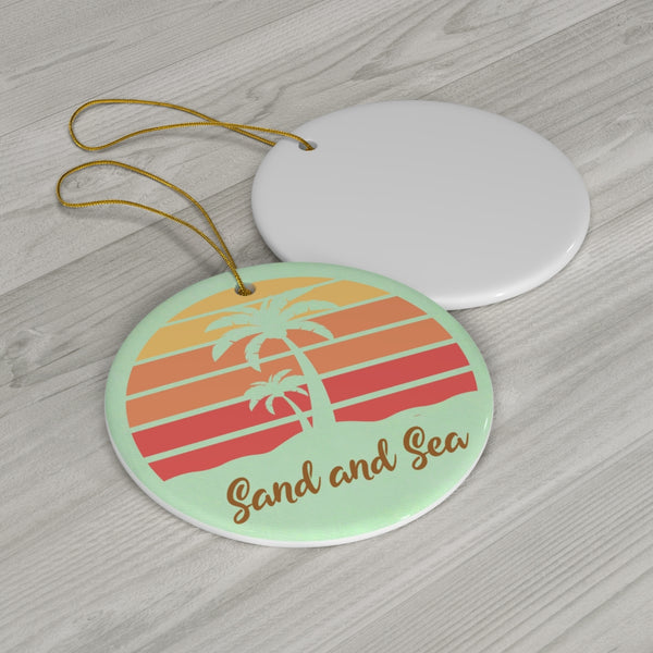 Sand and Sea Ceramic Ornament by Nature's Glow