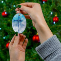 Easter Jesus Cross Ceramic Ornament by Nature's Glow