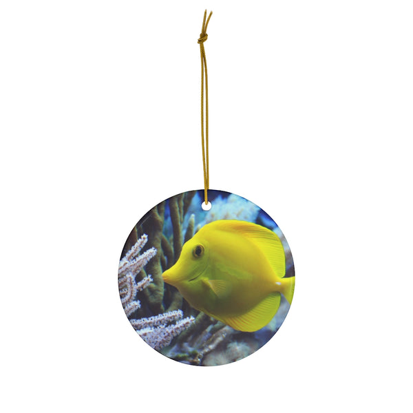 Tropical Surgeon Fish Ceramic Ornament