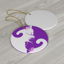 Yin Yang Kitten Cat Lovers Ceramic Ornament