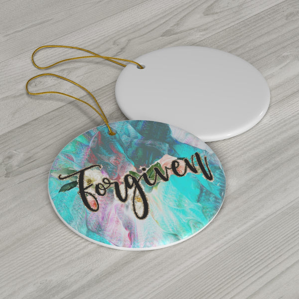 Forgiven Easter Ceramic Ornament by Nature's Glow