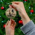 My Roost My Rules Sassy Rooster Ceramic Ornament by Nature's Glow