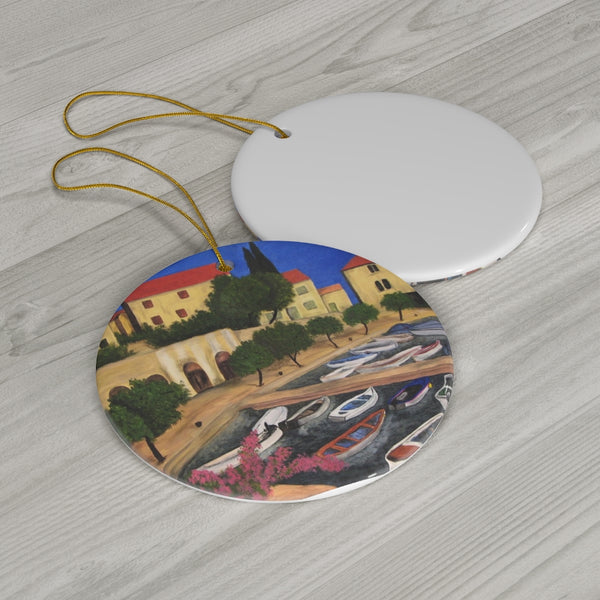Mediterranean Acrylic Ceramic Ornament