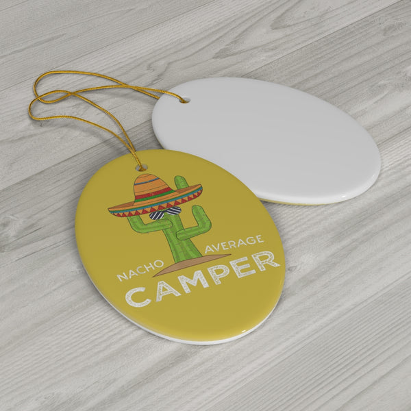 Nacho Camper Ceramic Ornament by Nature's Glow