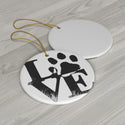 Puppy LOVE Ceramic Ornament for Dog Lovers