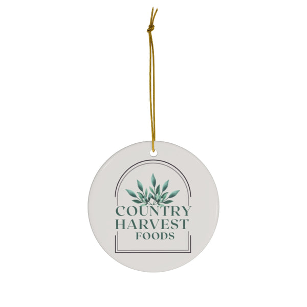 Country Harvest Foods Ceramic Ornament - Custom Order x 12