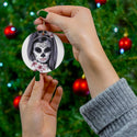 Mexican Day of the Dead Ceramic Halloween Ornament