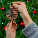 Don't Tread on Me Patriotic Ceramic Ornament by Nature's Glow