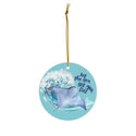 Manta Ray - Let the Sea Set You Free Ceramic Ornament by Nature's Glow