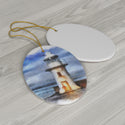 Bixham Lighthouse Watercolor Ceramic Ornament