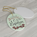Dear Santa I Can Explain Christmas Ceramic Ornament by Nature's Glow