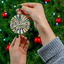 Retro Music Notes Ceramic Ornament