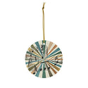 Retro Music Notes Ceramic Ornament