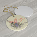 Wild and Free Ceramic Ornament by Nature's Glow