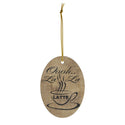 Oooh La La Latte Ceramic Ornament by Nature's Glow