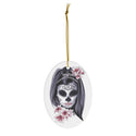 Mexican Day of the Dead Ceramic Halloween Ornament