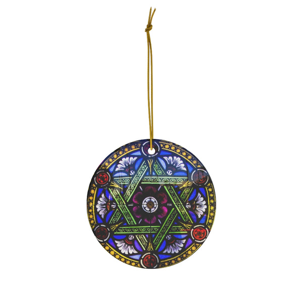 Jewish Star of David Ceramic Ornament by Nature's Glow