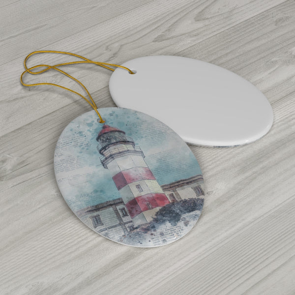 Spanish Lighthouse Ceramic Ornament