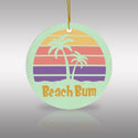 Beach Bum Tropical Ceramic Ornament by Nature's Glow