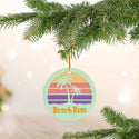 Beach Bum Tropical Ceramic Ornament by Nature's Glow