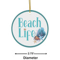 Beach Life Ceramic Ornament by Nature's Glow