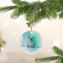 Bee Kind Inspirational Ceramic Ornament by Nature's Glow