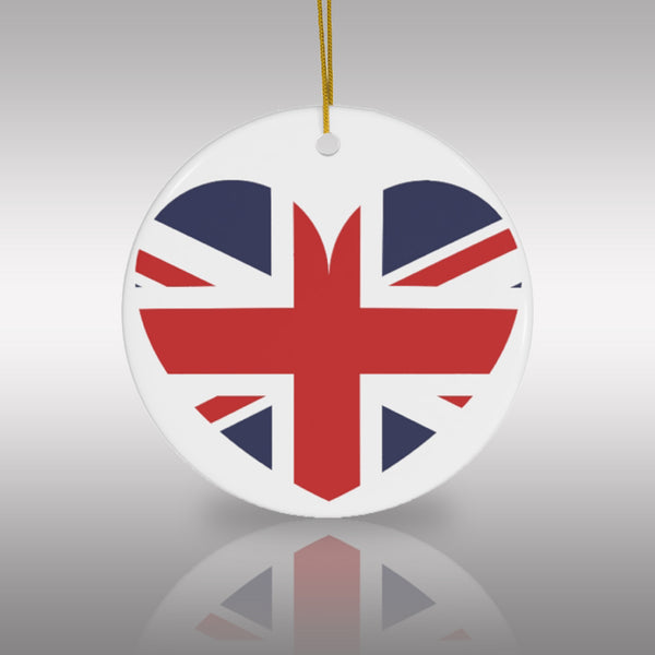 British Heart Ceramic Ornament UK