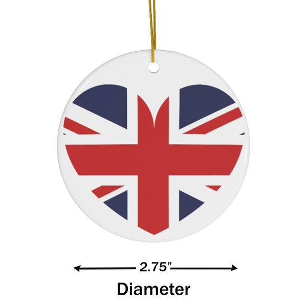 British Heart Ceramic Ornament UK