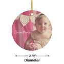 1st Birthday Chloe Ceramic Ornament - Custom Order x 6