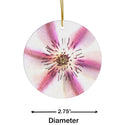 Clematis Flower Blossom Ceramic Ornament