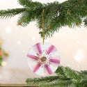 Clematis Flower Blossom Ceramic Ornament