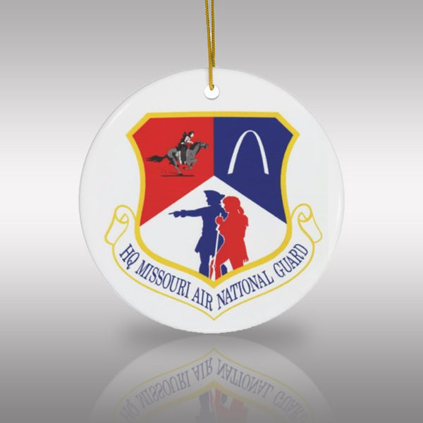 HQ Missouri Air National Guard Ceramic Ornament - Custom Order x 12