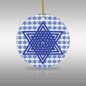 Jewish Star of David Ceramic Ornament by Nature's Glow