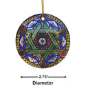 Jewish Star of David Ceramic Ornament by Nature's Glow