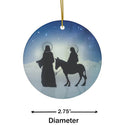 Journey to Bethlehem Ceramic Christmas Ornament