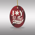 Joy to the World Ceramic Ornament by Nature's Glow