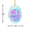 Life is Better in the Summer Ceramic Ornament by Nature's Glow