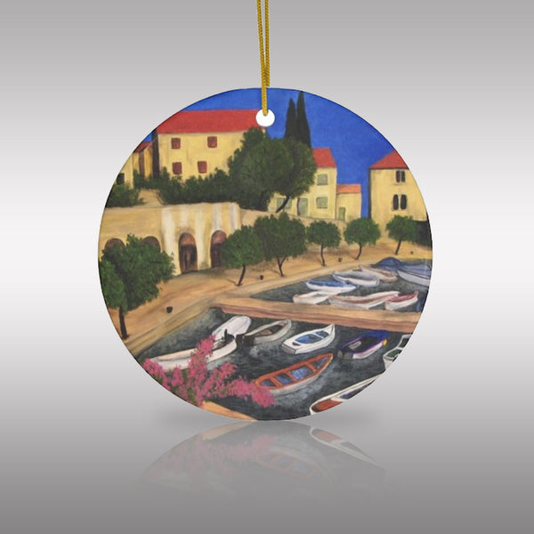 Mediterranean Acrylic Ceramic Ornament