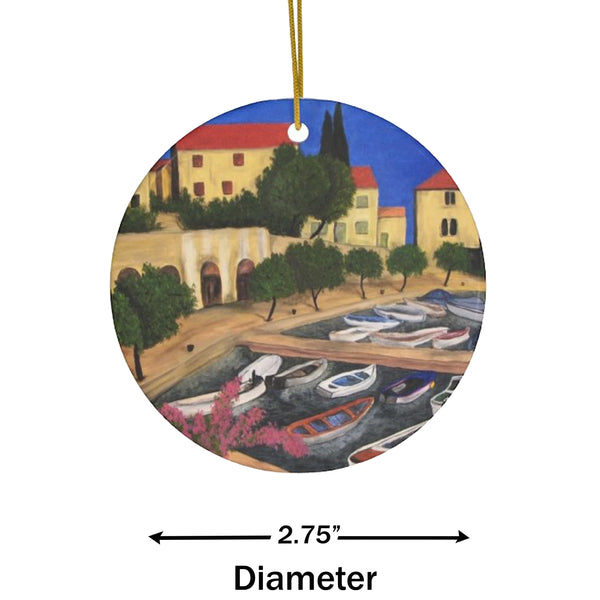 Mediterranean Acrylic Ceramic Ornament