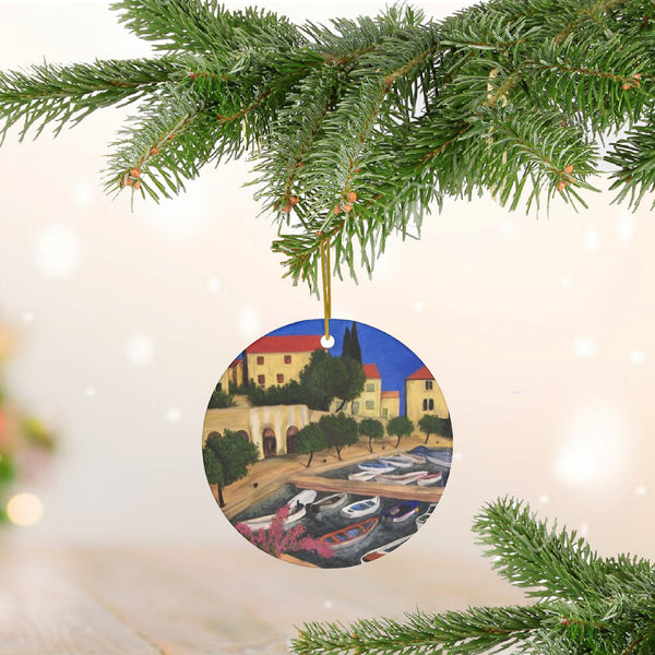 Mediterranean Acrylic Ceramic Ornament