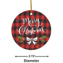 Merry Christmas Ceramic Ornament by Nature's Glow