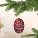 Merry Little Christmas Ceramic Ornament by Nature's Glow