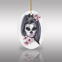 Mexican Day of the Dead Ceramic Halloween Ornament