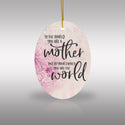 Mother World Ceramic Ornament by Nature's Glow