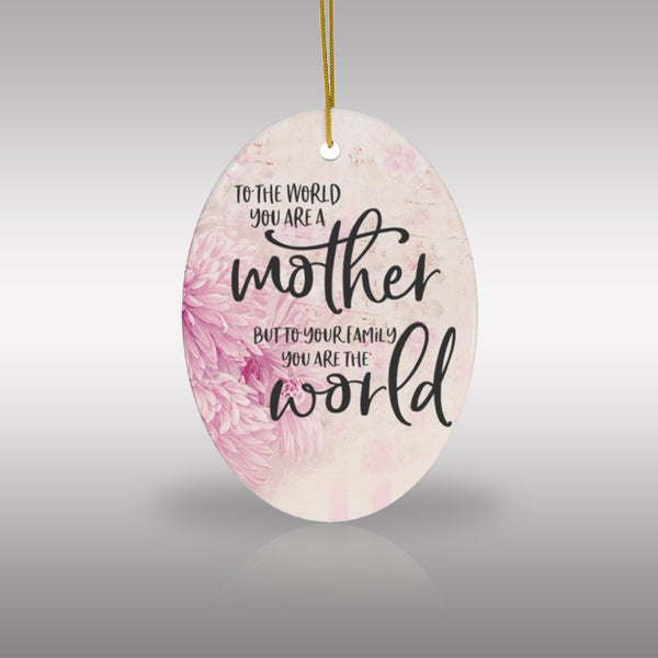Mother World Ceramic Ornament by Nature's Glow