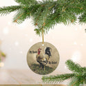 My Roost My Rules Sassy Rooster Ceramic Ornament by Nature's Glow